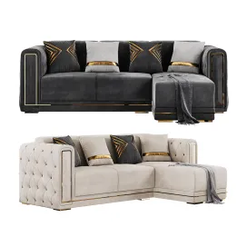Modern Corner Beige Sectional Sofa